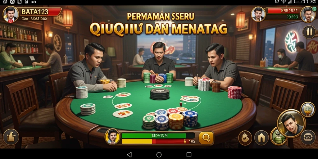 Tampilan gameplay seru BATA123 saat bermain QiuQiu.