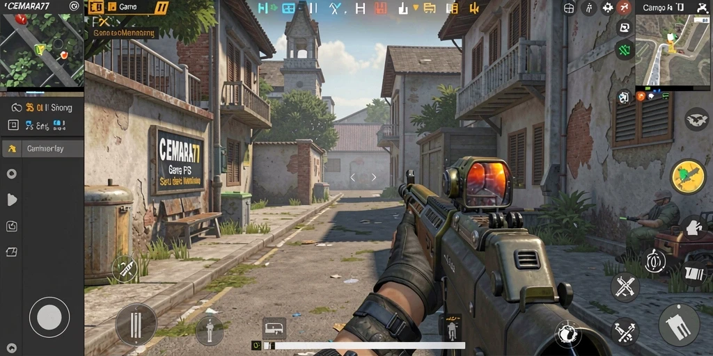 Tampilan gameplay CEMARA77 yang mendebarkan dan menantang.