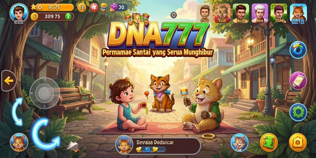 Tampilan gameplay seru DNA777 yang penuh warna dan tantangan.