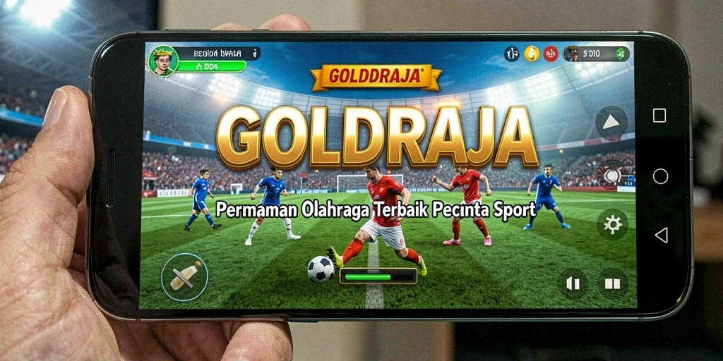 Tampilan menarik gameplay <strong>GOLDRAJA</strong> saat pertandingan olahraga.