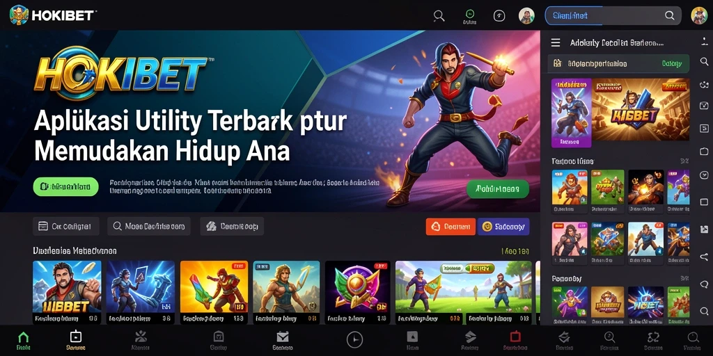 Tampilan antarmuka HOKIBET yang menarik dan mudah digunakan.