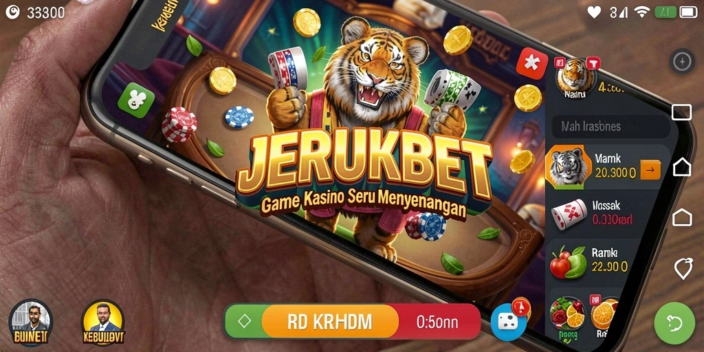 Tampilan screenshot gameplay JERUKBET menampilkan aksi Kasino yang mendebarkan.