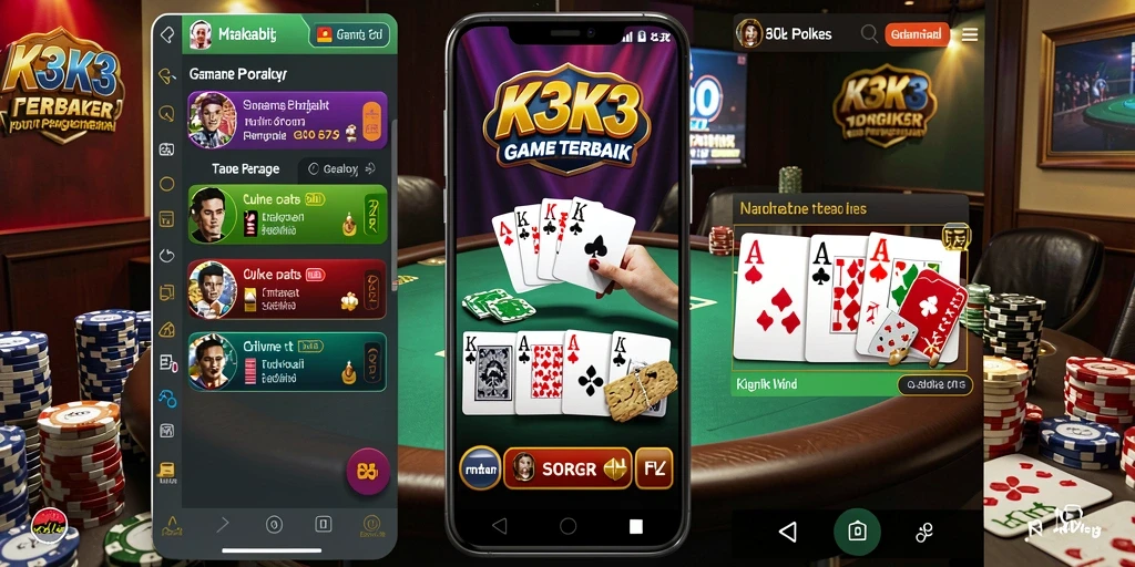 Gambaran aksi seru Poker di K3K3 dengan teman-teman.