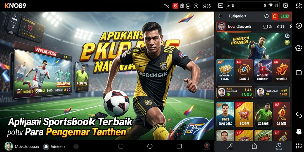 Tangkapan layar gameplay KNO89 menampilkan antarmuka sportsbook yang menarik.