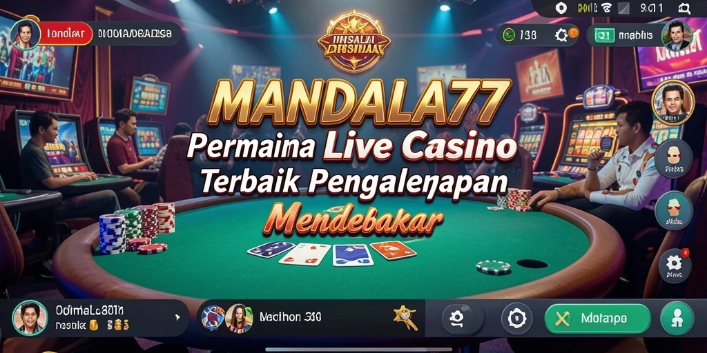 Tampilan gameplay Live Casino yang menegangkan dan interaktif.