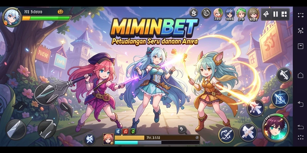 Tampilan gameplay MIMINBET yang menarik dan penuh warna.