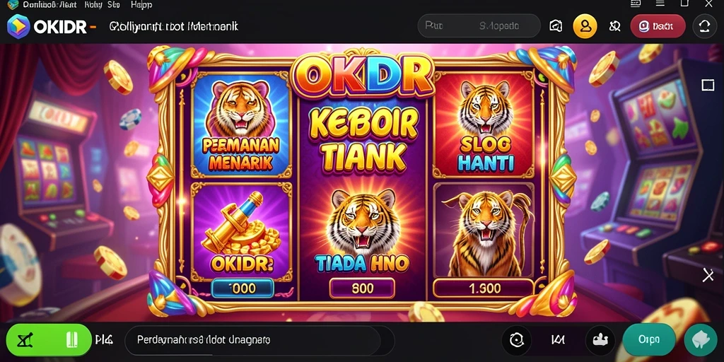 Screenshots gameplay <strong>OKIDR</strong> yang menunjukkan keseruan bermain slot.