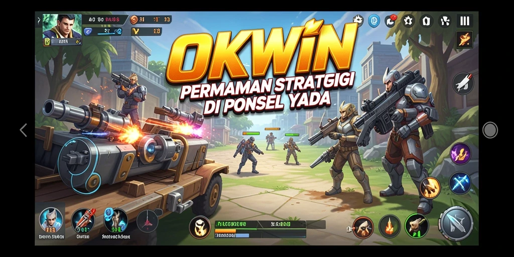 Tampilan gameplay menarik yang memikat dalam OKWIN.