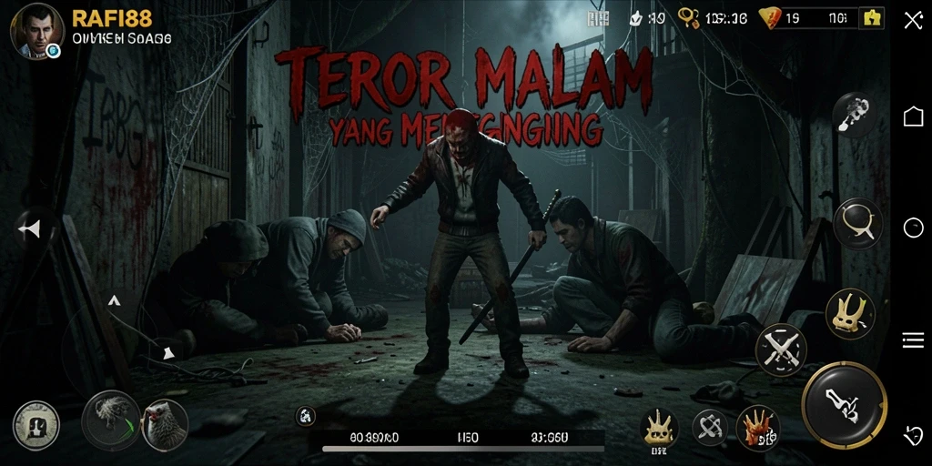 Tangkapan layar dari gameplay menakutkan di RAFI88.