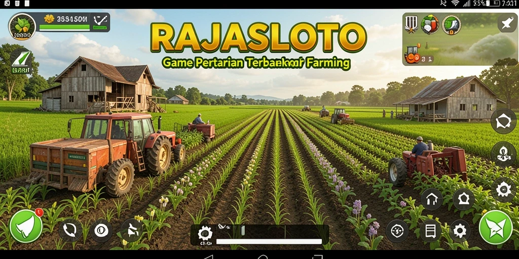 Tampilan menarik gameplay RAJASLOTO dengan pengalaman bertani yang mendalam.