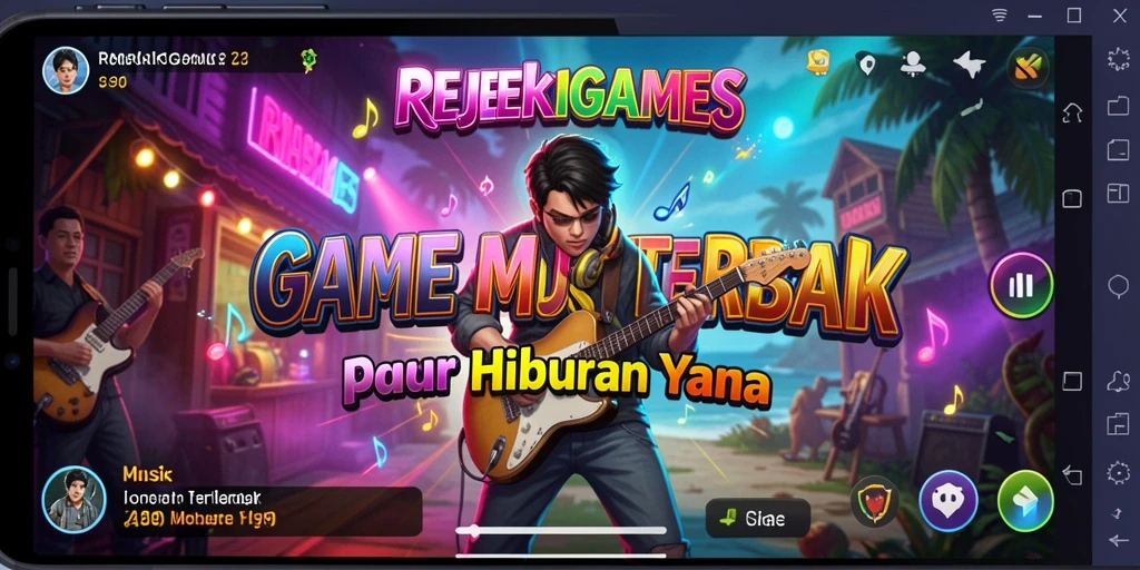 Menampilkan gameplay seru dan interaktif dari REJEKIGAMES.