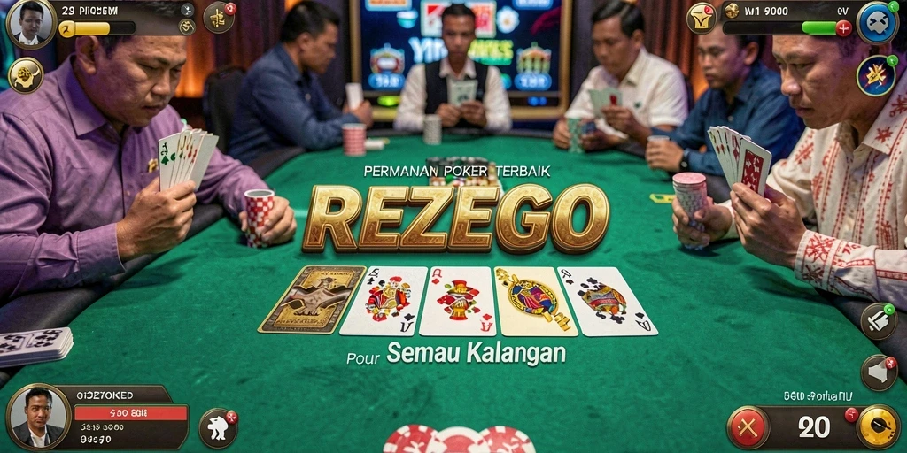 Tampilan menarik dari permainan Poker di REZEGO.