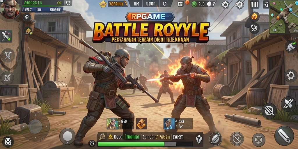 Tampilan menarik dari gameplay RPGAME yang menampilkan pertarungan mendebarkan.