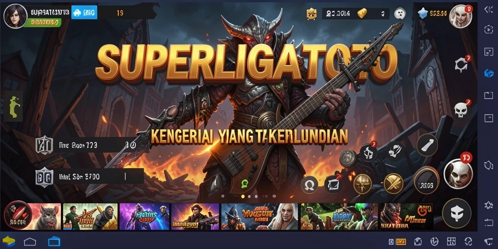 Gameplay mendebarkan di dalam dunia Horror SUPERLIGATOTO.