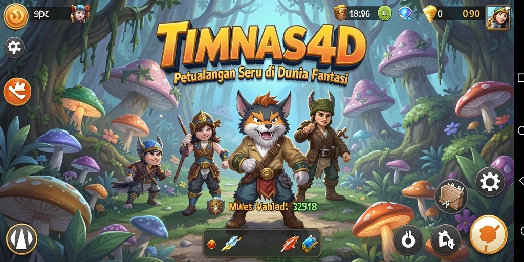 Tampilan gameplay seru dalam TIMNAS4D dengan aksi petualangan memukau.