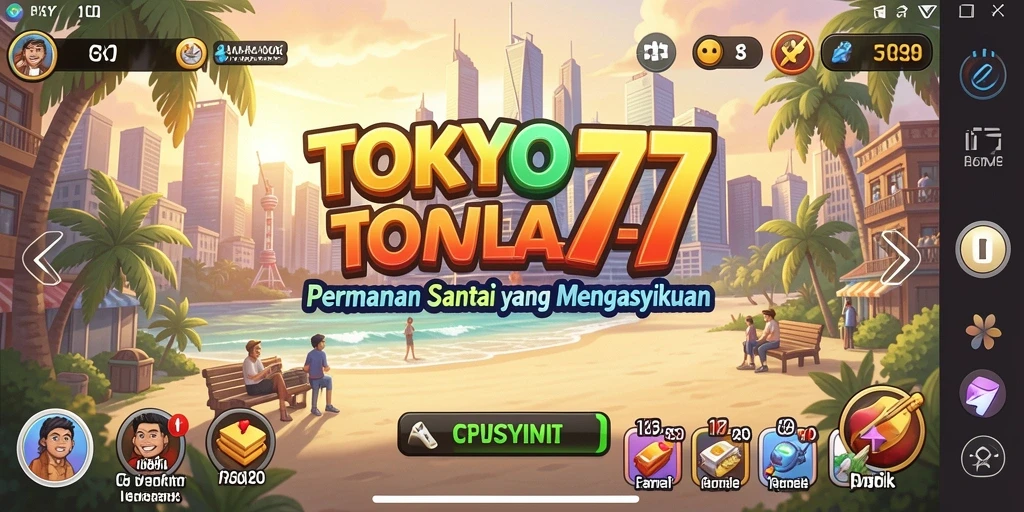 Tampilan gameplay TOKYO77 yang seru dan interaktif.