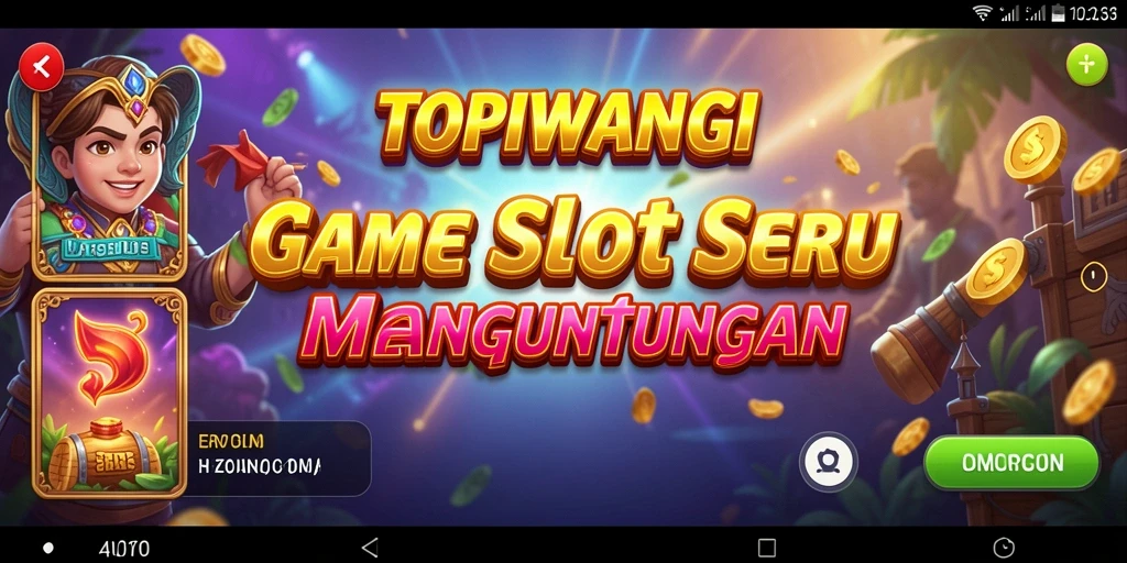 Tampilan gameplay Slot TOPIWANGI yang mengasyikkan dan penuh warna.